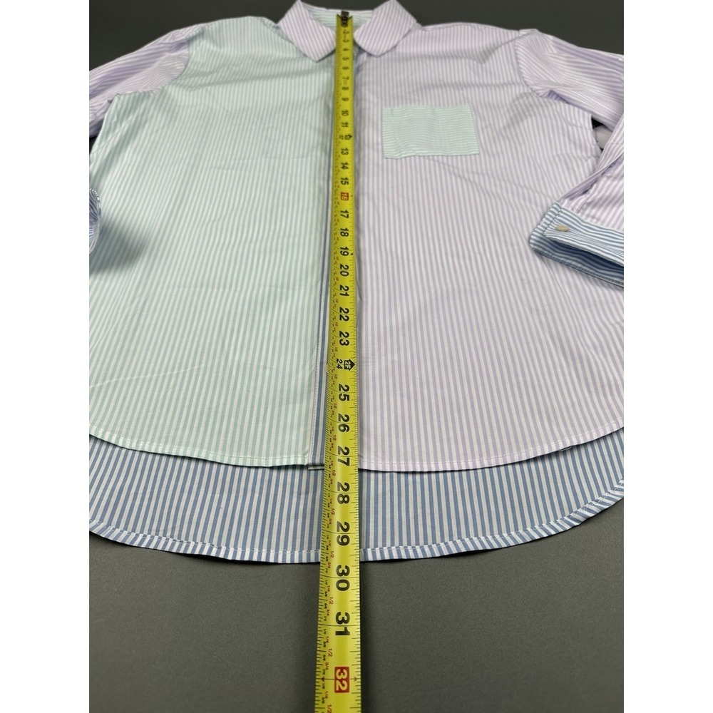 Time & Tru Button Up Long Sleeve Shirt Women's Size S (4-6) Multicolor NWT - Picture 7 of 10
